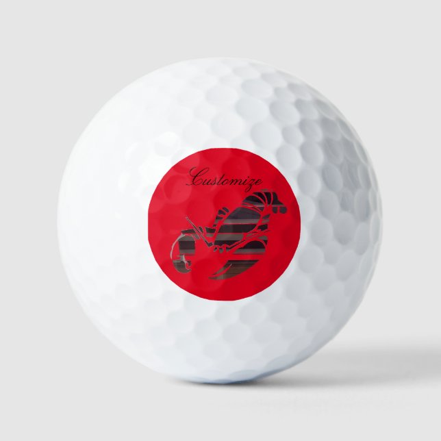 Red Maine Lobsters Thunder_Cove Golfball (Vorderseite)