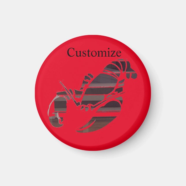 Red Maine Lobsters Thunder_Cove Magnet (Vorne)