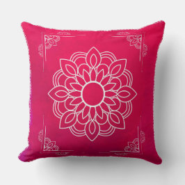 Red Mandala Decorative Pillow Kissen