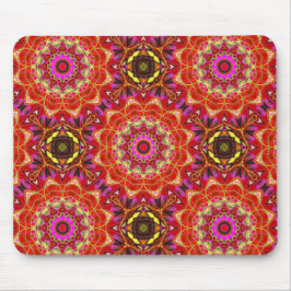 Red MANDALA  Mousepad