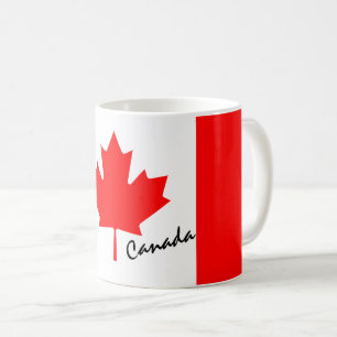 Red Maple Leaf Canada Flag Kaffeetasse