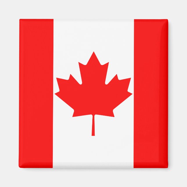 Red Maple Leaf Canada Flag Magnet (Vorne)