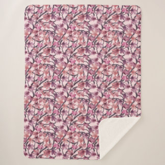 Red Maple Tree Sherpa Blanket Sherpadecke