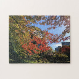 Red Maples im japanischen Garten Puzzle
