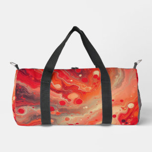 Red Marble Duffle Bag