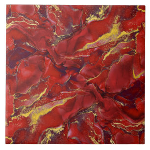 Red Marble Fliese