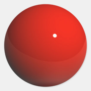 Red Marble Runder Aufkleber