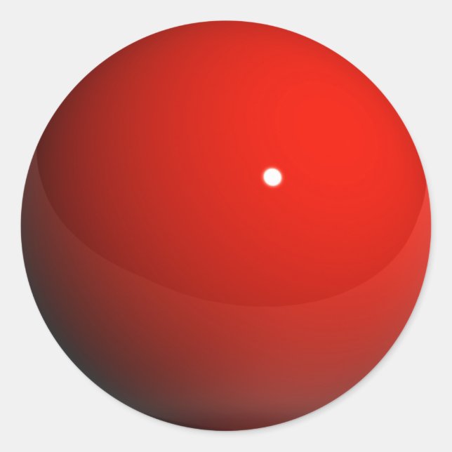 Red Marble Runder Aufkleber (Vorderseite)