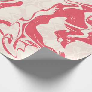 Red Marble Swirl Geschenkpapier