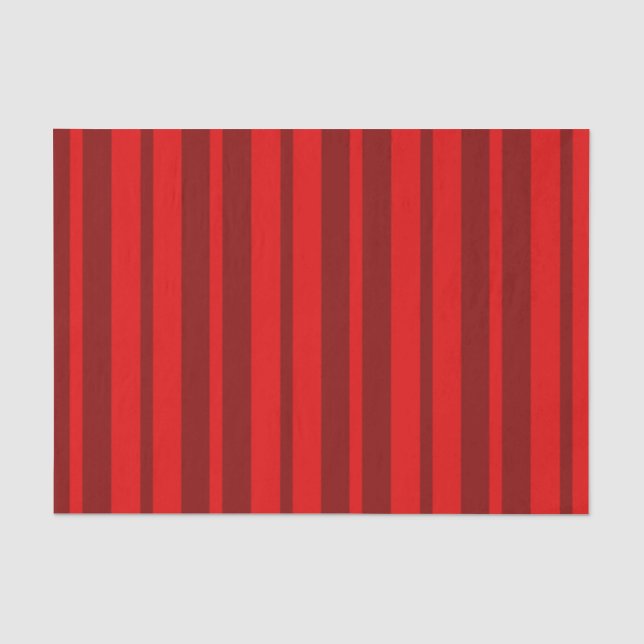 Red Maroon Stilvolle Streifenmuster Design Seidenpapier (Vorderseite)