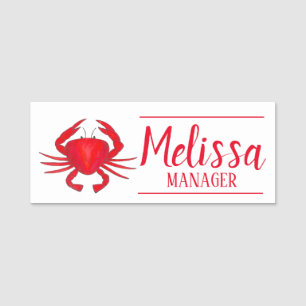 Red Maryland Crab Seafood Shack Restaurant Namensschild