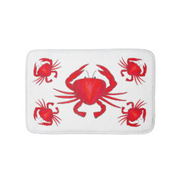 Red Maryland Hardshell Crab Crustacean Beach Badematte