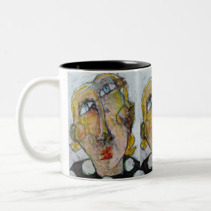 Red Mascara Zweifarbige Tasse