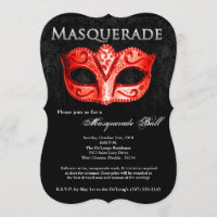 Red Masquerade Ball Maske Kostüm Halloween Teil