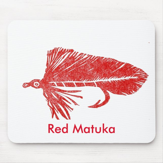 "Red Matuka" Classic Trout Fly Mousepad (Vorne)