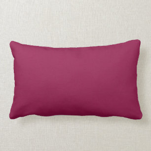 Red Mauve Texture Solid Lumbar Kissen