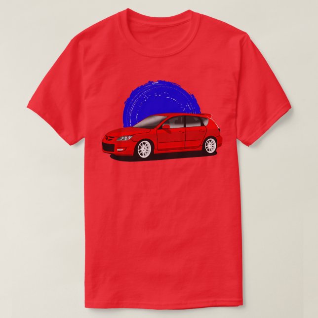 Red Mazda 3 MPS T-Shirt (Design vorne)