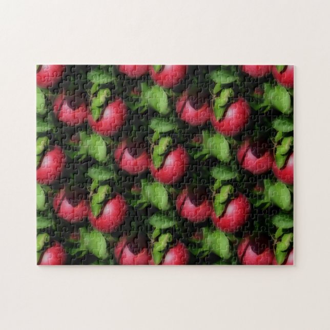 Red McIntosh Apples Nature Puzzle (Horizontal)