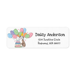 Red Merle Aussiedoodle Birthday Rücksendeadresse