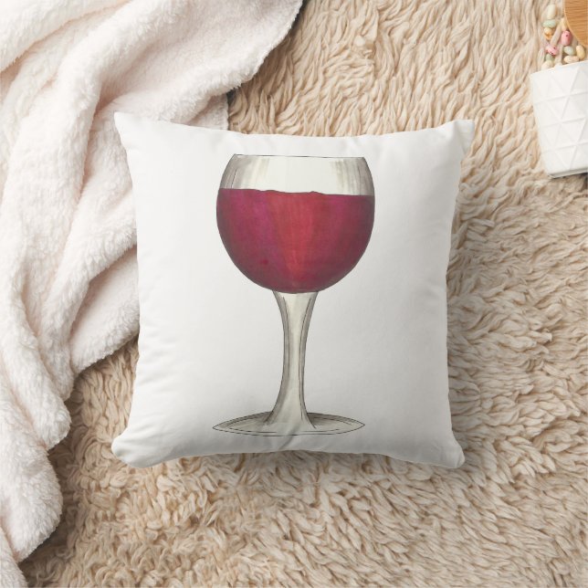 Red Merlot Wein Glass Brie Käse Sommelier Kissen (Decke)