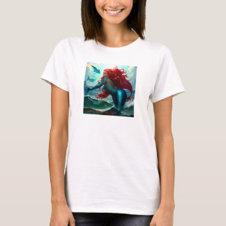 'Red Mermaid' von Juan Cabana 2024 NEW T-Shirt
