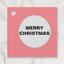 RED MERRY CHRISTMAS EINFACHE FAVOR TAVOR TAGS GESCHENKANHÄNGER