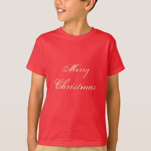 Red Merry Christmas festliche Weihnachtsjunge T-Sh T-Shirt