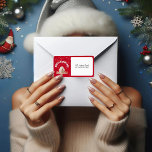 Red Merry Christmas Graffiti Address Labels Adressaufkleber<br><div class="desc">Moderne Red Merry Weihnachten Graffiti Address Labels ,  für Weihnachtsfeiern.</div>