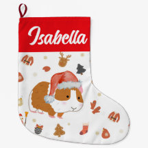 Red Merry Christmas Hamster Santa Holiday Kinder