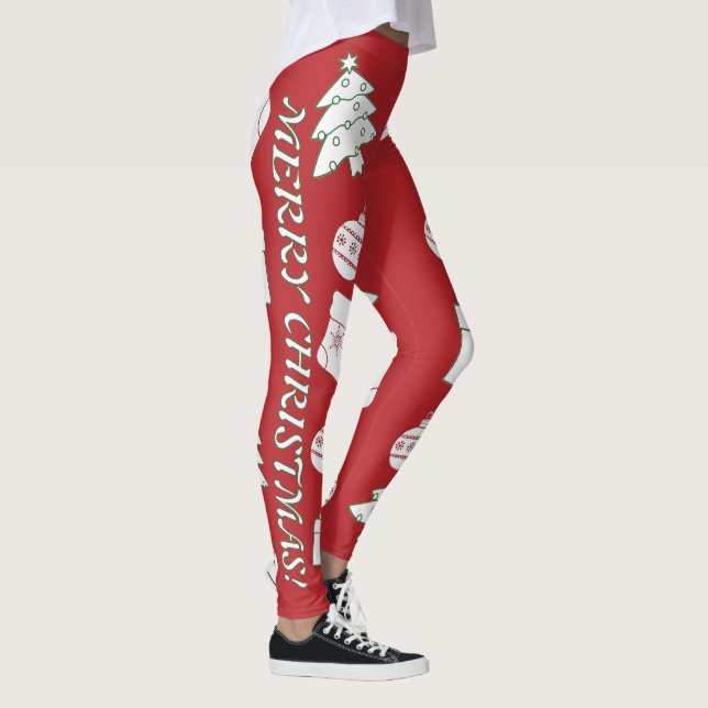 Red Merry Christmas Leggings (Rechts)