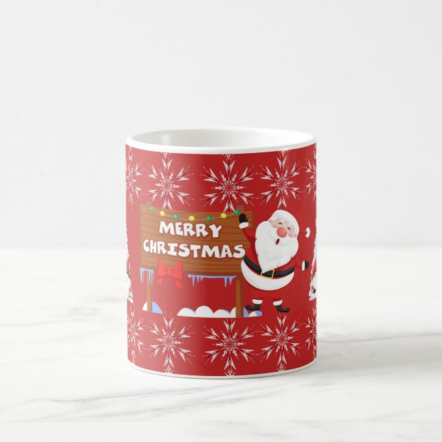 Red Merry Christmas Tasse (Mittel)