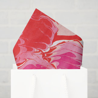 Red Merry Marble Seidenpapier