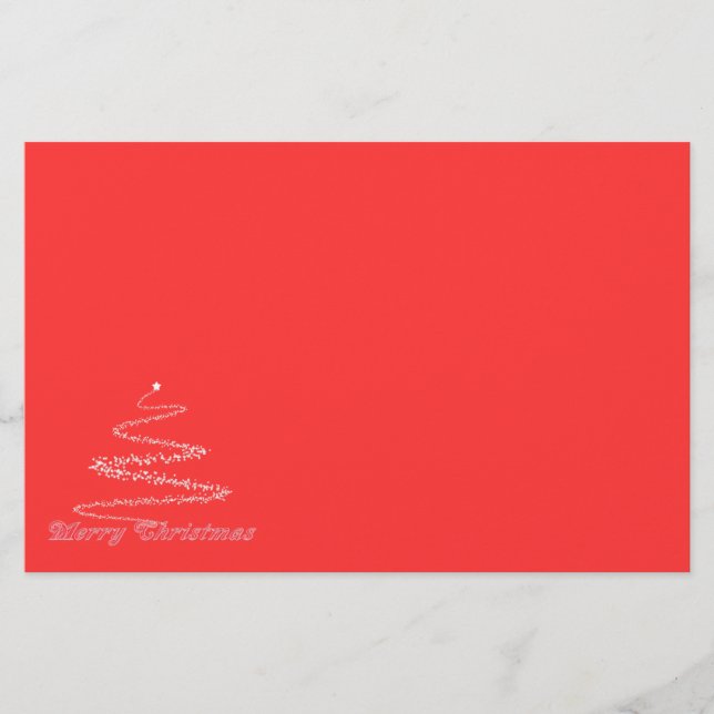 Red Merry Weihnachtsgeschichten Briefpapier (Vorderseite)