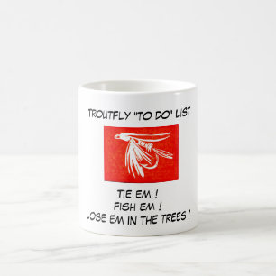 "Red Midge - Trout Fly "To Do List"-Tasse Tasse