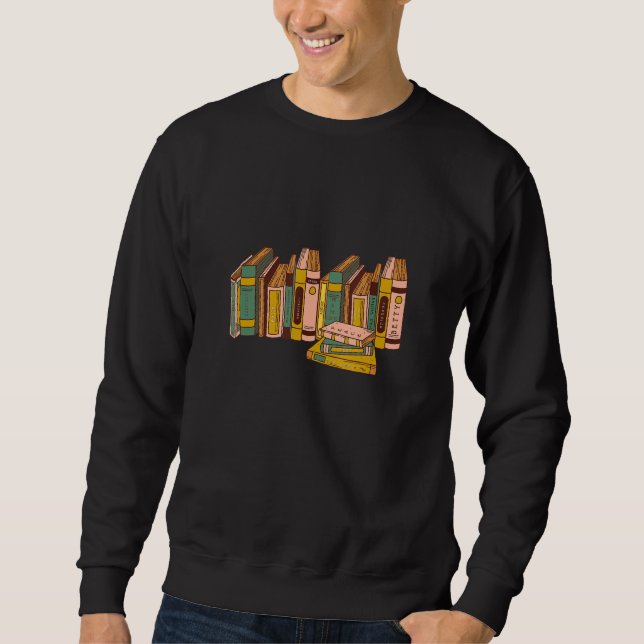 Red MidnIght Music ALbum As Books Reading Sweatshirt (Vorderseite)