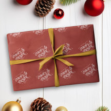 Red Minimalistisch Merry & Bright Christmas