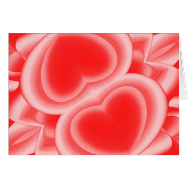 Red Mirrored Hearts (Vorderseite (Horizontal))