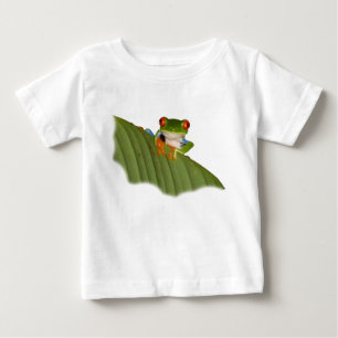 Red Mit Augen Gaudy Frog Baby T - Shirt