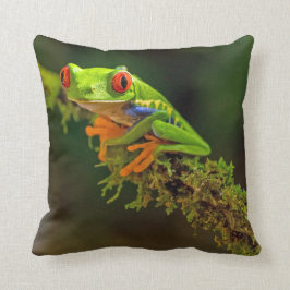 Red Mit Augen Tree Frog Foto Kissen