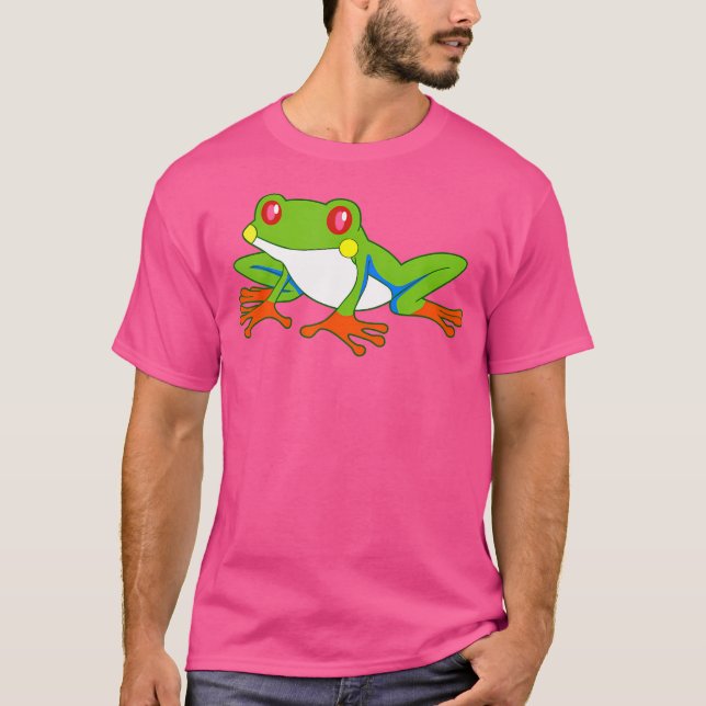 Red Mit Augen Tree Frog Liebe Red Mit Augen Tree F T-Shirt (Vorderseite)