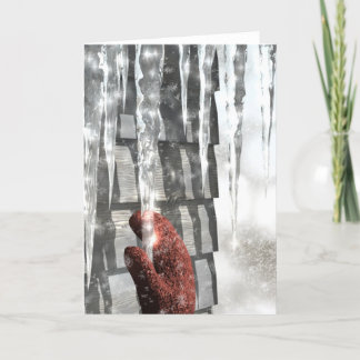 Red Mitten Feiertagskarte