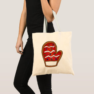 Red Mitten Mattiert Zucker Cookie Weihnachtsfeiert Tragetasche