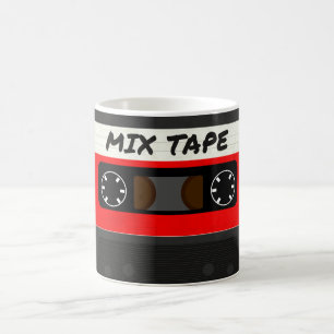 Red Mix Tape - 80er und 90er Retro Inspiriert Gesc Kaffeetasse