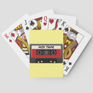 Red Mix Tape - 80er und 90er Retro Inspiriert Gesc Spielkarten