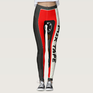 Red Mix Tape - 80er und 90s Retro Geschenk Leggings