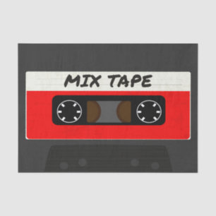 Red Mix Tape - 80er und 90s Retro  Geschenk Seidenpapier