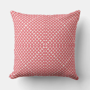 Red Modern Geometric Kissen