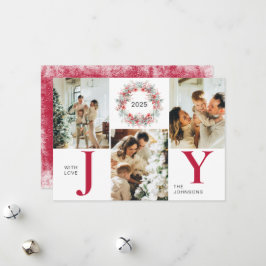 Red Modern Holly Berries 3 Foto Freude Weihnachten