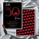 Red Modern Minimal Lips sprechen 30 Geburtstag Einladung<br><div class="desc">Die moderne und schicke Einladung zum 30. Geburtstag verbindet klassisches Schwarz und Weiß mit roten Akzenten und einem roten,  spielerischen Lippenpaar. Es ist minimales Design ist ein einfaches und lustiges Design,  um den Meilenstein Geburtstag zu feiern. Erstellt von der einfachen Farmhouse Press.</div>