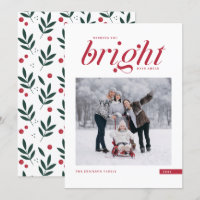 Red Modern Script Bright Days Ahead Foto